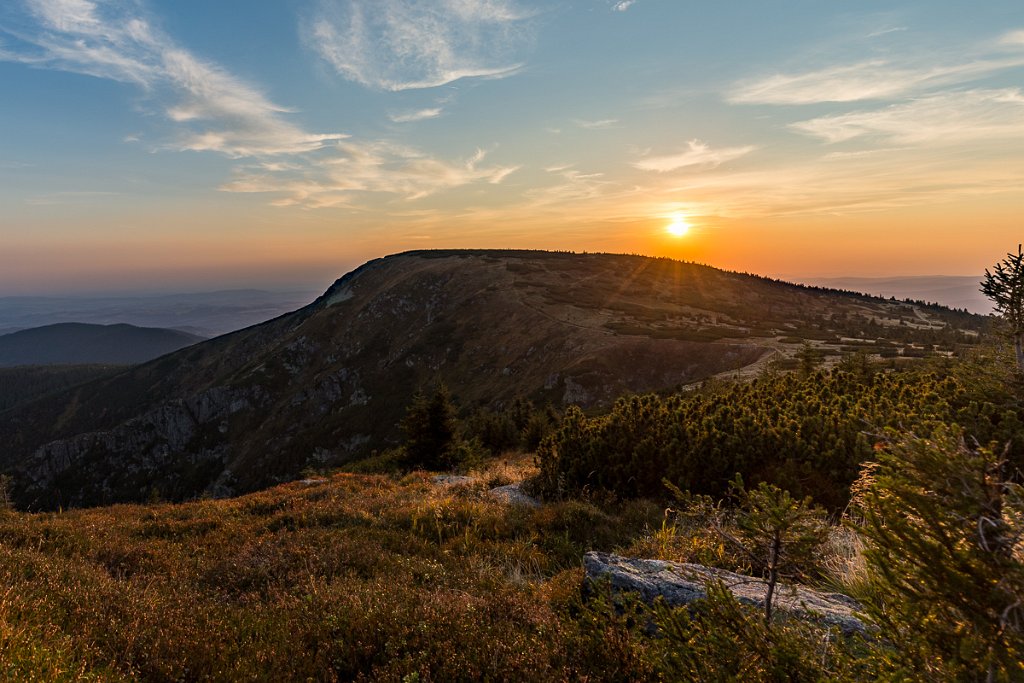 Západ slunce nad Kotlem