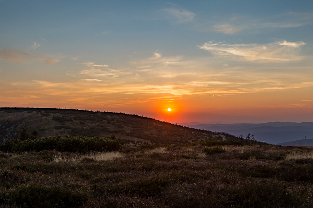 Západ slunce nad Kotlem