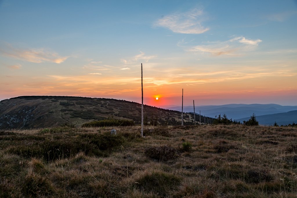 Západ slunce nad Kotlem