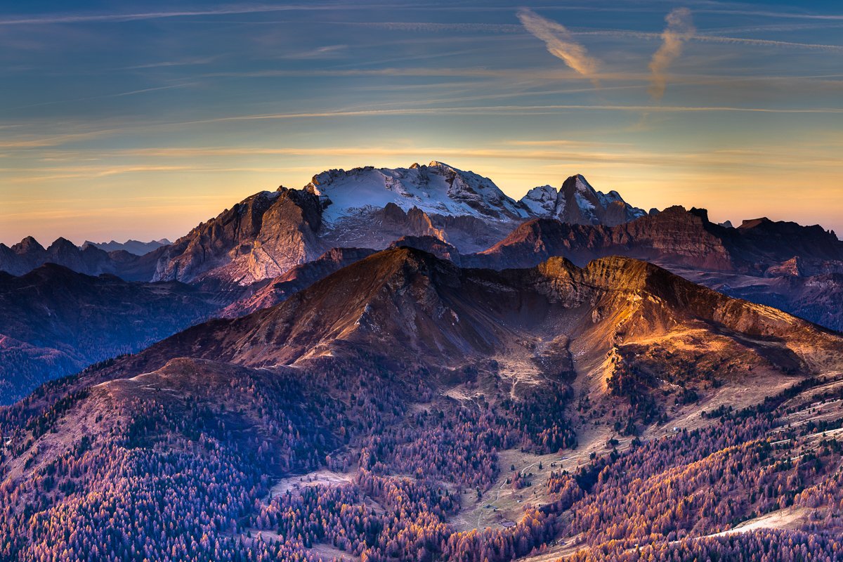 Marmolada ze Sas de Stria