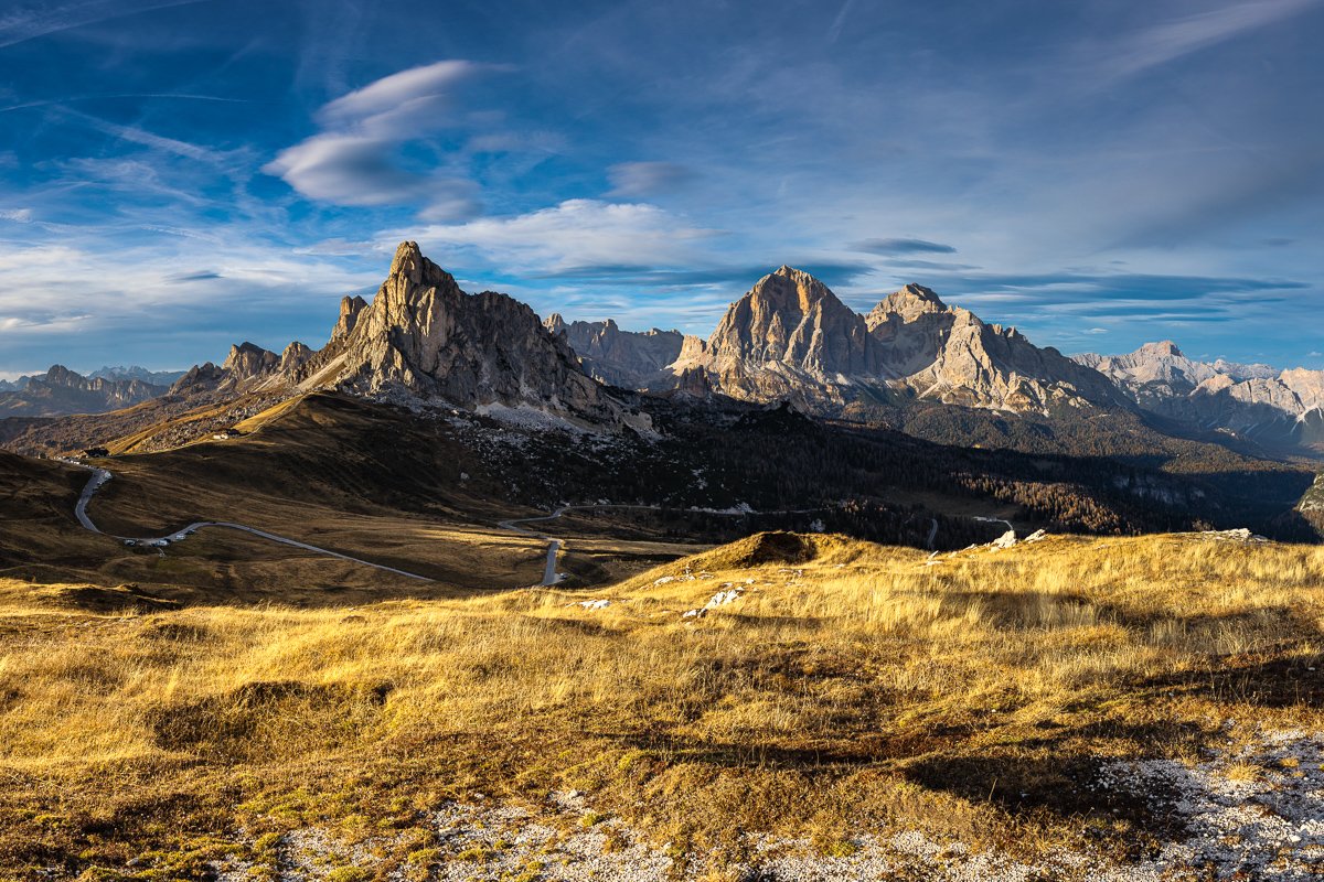 Paso Giau, výhledy z Colle Santa Lucia