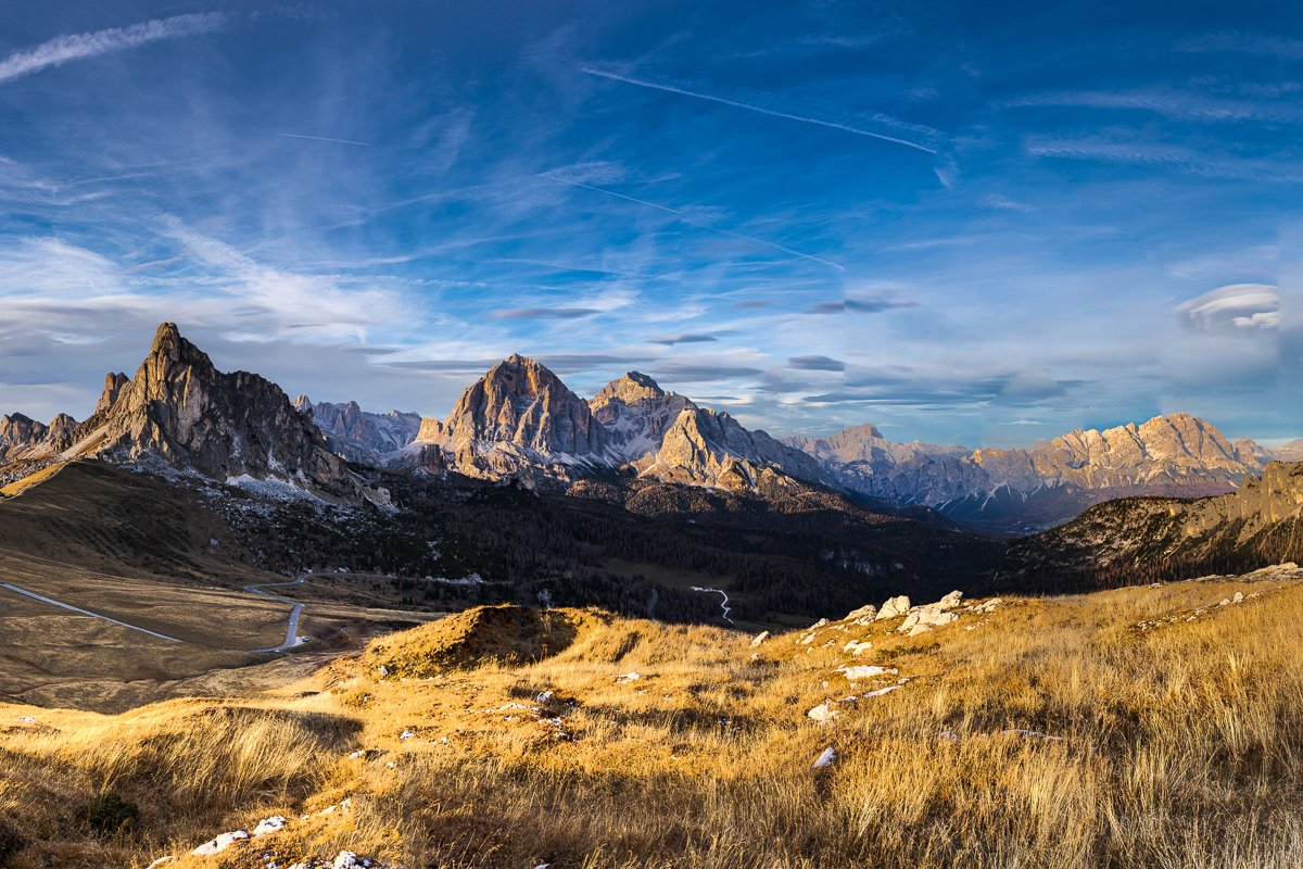 Paso Giau, výhledy z Colle Santa Lucia