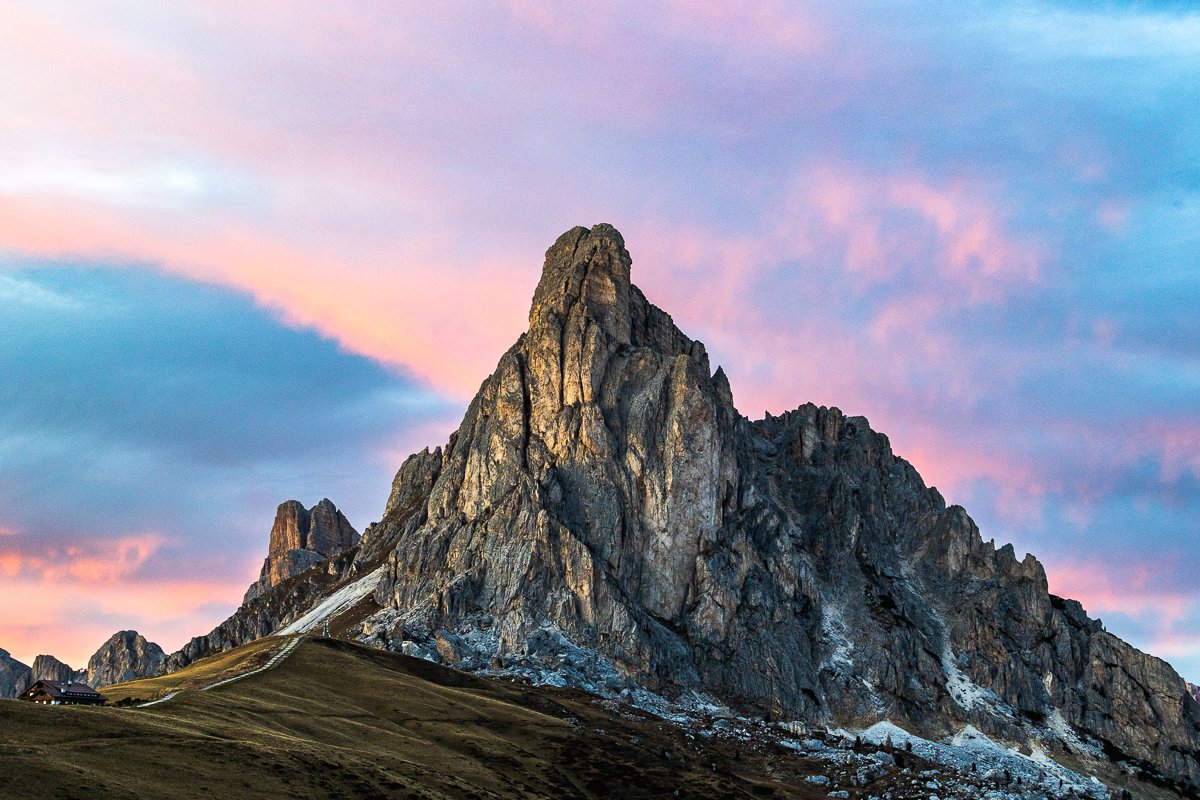 Paso Giau, výhledy z Colle Santa Lucia