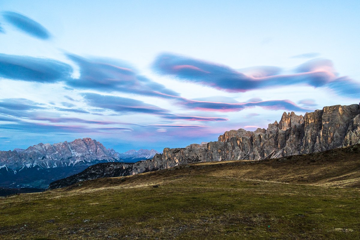 Paso Giau, výhledy z Colle Santa Lucia